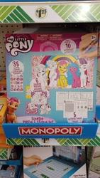 Size: 4000x2250 | Tagged: safe, imported from derpibooru, hitch trailblazer, izzy moonbow, pipp petals, sunny starscout, zipp storm, earth pony, human, pegasus, pony, unicorn, battleship, dollar tree, false advertising, family dollar, female, g5, irl, looking at you, male, mane five (g5), mare, merchandise, monopoly, my little pony logo, offscreen character, photo, poster, poster set, stallion, sticker set