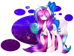 Size: 3649x2745 | Tagged: safe, artist:angellightyt, imported from derpibooru, oc, oc only, pony, base used, bow, colored hooves, female, hair bow, jewelry, mare, necklace, raised hoof, simple background, smiling, solo, tail, tail bow, transparent background