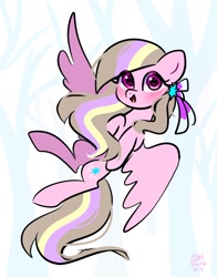 Size: 804x1024 | Tagged: safe, artist:petaltwinkle, imported from derpibooru, oc, oc only, oc:petal twinkle, pegasus, pony, blushing, female, looking at you, mare, open mouth, open smile, smiling, smiling at you, solo