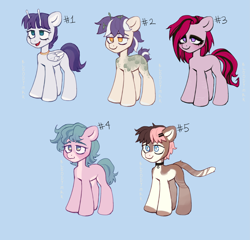 Size: 4215x4045 | Tagged: safe, artist:bloodymrr, imported from derpibooru, oc, hybrid, original species, pony, adoptable, adoption, cat tail, cute, tail