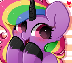 Size: 800x700 | Tagged: safe, artist:kittyrosie, imported from derpibooru, oc, oc only, pony, unicorn, blushing, commission, cute, ocbetes, open mouth