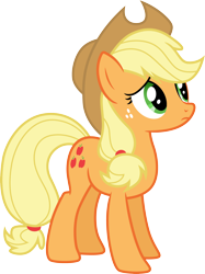 Size: 3000x4008 | Tagged: safe, artist:cloudy glow, imported from derpibooru, applejack, princess twilight sparkle (episode), .ai available, cute, jackabetes, simple background, solo, transparent background, vector, worried