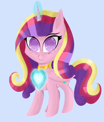 Size: 3440x4040 | Tagged: safe, artist:krymak, imported from derpibooru, princess cadance, chibi, crystal heart, simple background