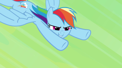 Size: 1280x720 | Tagged: safe, imported from derpibooru, screencap, rainbow dash, pony, daring don't, solo