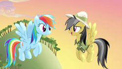 Size: 1280x720 | Tagged: safe, imported from derpibooru, screencap, daring do, rainbow dash, pony, daring don't, duo, duo female, female