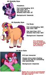 Size: 2400x3855 | Tagged: safe, alternate version, artist:ponykittenboi, imported from derpibooru, sunny starscout, twilight sparkle, oc, oc:rose petal, earth pony, pony, unicorn, advertisement, belly, belly blush, big belly, blushing, braid, commission info, drink, female, filly, foal, g4, g4 to g5, g5, generation leap, glasses, looking at you, mare, multicolored hair, one eye closed, open mouth, pregnant, round glasses, signature, simple background, smoothie, straw, text, tongue out, unicorn twilight, unshorn fetlocks, updated, updated image, watermark, white background, wink, winking at you