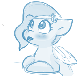 Size: 865x851 | Tagged: safe, artist:zutcha, imported from derpibooru, pipp petals, pegasus, pony, adorapipp, cute, g5, monochrome, simple background, sketch, solo, tongue out, white background