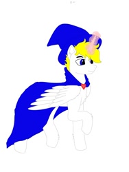 Size: 960x1280 | Tagged: safe, artist:kionagdl, imported from derpibooru, oc, oc only, oc:kionagdl, alicorn, pony, cape, clothes, hat, simple background, solo, white background, wizard hat