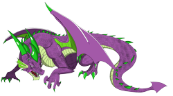 Size: 2036x1142 | Tagged: safe, artist:lullabyjak, imported from derpibooru, spike, dragon, concave belly, feral, older, older spike, simple background, solo, transparent background