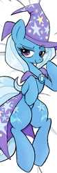 Size: 1500x4499 | Tagged: safe, artist:muffinz, imported from derpibooru, trixie, pony, unicorn, absurd resolution, body pillow, body pillow design, cape, clothes, hat, solo, trixie's cape, trixie's hat