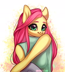 Size: 1843x2048 | Tagged: safe, artist:02vxmp, artist:minchyseok, imported from derpibooru, fluttershy, anthro, female, solo, ych example, your character here