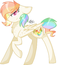 Size: 1184x1346 | Tagged: safe, artist:gallantserver, imported from derpibooru, oc, oc only, oc:phoenix flare, pegasus, pony, female, magical lesbian spawn, mare, offspring, parent:rainbow dash, parent:vapor trail, parents:vapordash, simple background, solo, transparent background