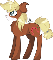 Size: 1171x1329 | Tagged: safe, artist:gallantserver, imported from derpibooru, oc, oc only, oc:johnny appleseed, earth pony, pony, male, simple background, solo, stallion, transparent background