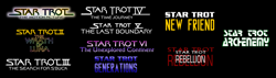 Size: 7000x2000 | Tagged: safe, imported from derpibooru, logo parody, parody, star trek, star trot