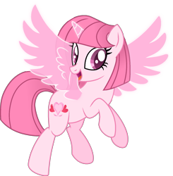 Size: 1433x1465 | Tagged: safe, artist:queenzodiac, artist:tanahgrogot, imported from derpibooru, oc, oc only, oc:annisa trihapsari, alicorn, earth pony, pony, base used, cute, earth pony oc, female, looking at you, magic, mare, ocbetes, open mouth, open smile, smiling, smiling at you, solo