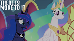 Size: 1920x1080 | Tagged: safe, edit, edited screencap, editor:quoterific, imported from derpibooru, screencap, princess celestia, princess luna, alicorn, pony, the beginning of the end, duo, duo female, female, mare, royal sisters, siblings, sisters