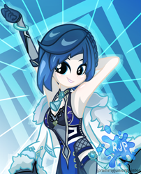 Size: 2015x2490 | Tagged: safe, artist:rjp.rammy, imported from derpibooru, human, equestria girls, breasts, clothes, crossover, equestria girls style, equestria girls-ified, fan, female, genshin impact, hand fan, solo, yelan (genshin impact)