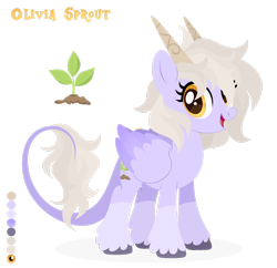 Size: 1920x1857 | Tagged: safe, artist:kabuvee, imported from derpibooru, oc, oc:olivia sprout, pegasus, pony, female, horns, mare, simple background, solo, transparent background