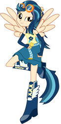 Size: 629x1270 | Tagged: safe, artist:ajosterio, indigo zap, equestria girls, boots, fall formal outfits, high heel boots, shoes, solo