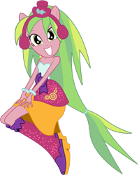 Size: 951x1196 | Tagged: safe, artist:ajosterio, lemon zest, equestria girls, boots, fall formal outfits, high heel boots, shoes, solo
