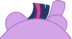 Size: 4096x2268 | Tagged: safe, artist:charleston-and-itchy, edit, editor:oathcharm, imported from derpibooru, twilight sparkle, pony, belly, female, female pov, lying down, lying down meme, mare, meme, offscreen character, offscreen female, on back, perspective, pictures of bellies, pov, simple background, solo