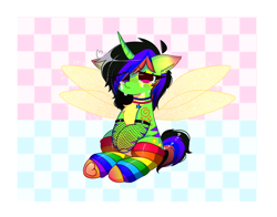 Size: 4116x3230 | Tagged: safe, artist:arwencuack, imported from derpibooru, oc, oc only, alicorn, advertisement, clothes, commission, commission info, cringing, crying, freckles, rainbow socks, socks, solo, striped socks