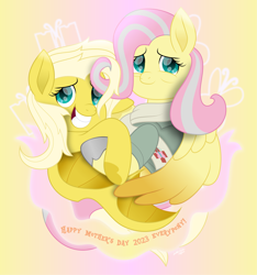 Size: 3189x3411 | Tagged: safe, artist:lincolnbrewsterfan, imported from derpibooru, fluttershy, oc, oc:psychoshy, bat pony, hybrid, pegasus, pony, fallout equestria, fallout equestria: project horizons, .svg available, 2023, about to cry, age progression, alternate universe, badge, bags under eyes, bashful, bat ponified, bat pony oc, bat pony pegasus, bat wings, blonde mane, blonde tail, clothes, cross, cutie mark, daughter, duo, duo female, fallout equestria oc, fanfic art, female, fluttershy's cutie mark, gradient background, gray mane, grey hair, grin, happy, high res, holding hooves, holiday, hoof heart, hug, hybrid oc, inkscape, looking at you, mare, messy hair, messy mane, messy tail, ministry of peace, mother, mother and child, mother and daughter, mother's day, movie accurate, no base, offspring, older, older fluttershy, one wing out, parent:fluttershy, pegasus oc, pink mane, pink tail, race swap, reunion, ribbon, scarf, shoes, smiling, smiling at you, svg, tail, teal eyes, this will end in tears, this will end in tears of joy, turquoise eyes, underhoof, uniform, upside-down hoof heart, vector, wholesome, winghug, wings
