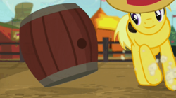 Size: 620x348 | Tagged: safe, imported from derpibooru, screencap, pony, appleoosa's most wanted, barrel, male, running, stallion, unnamed character, unnamed pony