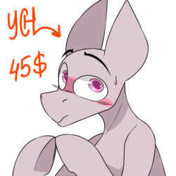 Size: 2560x2560 | Tagged: safe, artist:difis, imported from derpibooru, oc, pony, animated, auction, auction open, big eyes, blushing, commission, gif, halfbody, shy, ych animation, ych sketch, your character here