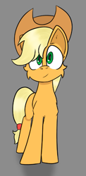 Size: 383x784 | Tagged: safe, artist:cotarsis, imported from derpibooru, applejack, earth pony, pony, looking at you, sketch