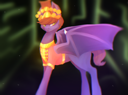 Size: 1046x782 | Tagged: safe, artist:minckies, imported from derpibooru, oc, oc only, bat pony, pony, abstract background, bat pony oc, clothes, solo