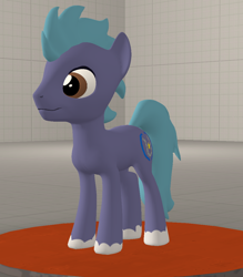 Size: 948x1080 | Tagged: safe, artist:gradiusfanatic, imported from derpibooru, oc, oc only, oc:strenshoe starry, earth pony, pony, 3d, earth pony oc, male, solo, source filmmaker