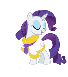 Size: 1315x1491 | Tagged: safe, artist:vernorexia, imported from derpibooru, rarity, pony, unicorn, bathrobe, clothes, eyes closed, eyeshadow, makeup, raised hoof, robe, simple background, solo, transparent background, vector
