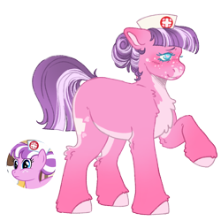 Size: 1000x1000 | Tagged: safe, artist:kazmuun, imported from derpibooru, nurse sweetheart, earth pony, pony, simple background, solo, transparent background