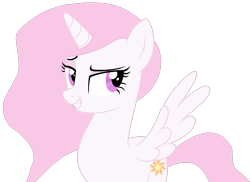 Size: 2242x1632 | Tagged: safe, artist:ashes-horrid, artist:twilyisbestpone, imported from derpibooru, princess celestia, alicorn, pony, base used, bedroom eyes, eyebrows, female, mare, pink-mane celestia, raised eyebrow, seductive, seductive look, simple background, smiling, smirk, smug, solo, spread wings, stupid sexy celestia, teenager, transparent background, wings, young celestia, younger