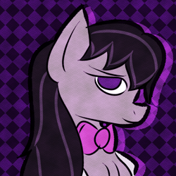 Size: 1200x1200 | Tagged: artist needed, source needed, safe, imported from derpibooru, octavia melody, pegasus, pony, alternate universe, bust, icon, race swap, redesign, solo