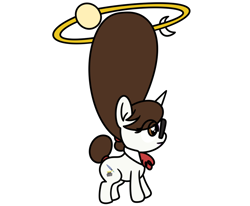 Size: 1200x991 | Tagged: safe, artist:pony4koma, imported from derpibooru, raven, pony, unicorn, cute, female, glasses, hair bun, halo, impossibly large bun, mare, moon, necktie, ravenbetes, secretary, simple background, smiling, solo, sun, white background