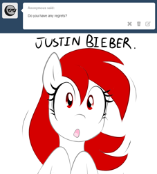 Size: 1000x1100 | Tagged: safe, artist:askcanadapony, imported from derpibooru, oc, oc only, oc:canada, pony, canada, justin bieber, nation ponies, ponified, simple background, solo, white background