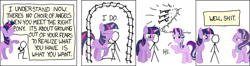 Size: 740x194 | Tagged: safe, artist:randall munroe, edit, imported from twibooru, angel bunny, starlight glimmer, twilight sparkle, alicorn, human, unicorn, comic, image, love at first sight, marriage, marriage proposal, png, rearing, smug, smuglight glimmer, stick figure, this will end in divorce, twilight sparkle (alicorn), unicorn twilight, xkcd