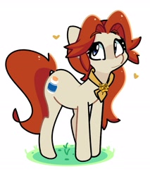 Size: 2361x2771 | Tagged: safe, artist:kindakismet, imported from derpibooru, earth pony, pony, female, malon, mare, neckerchief, ponified, simple background, solo, the legend of zelda, white background