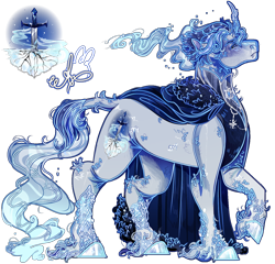 Size: 1300x1250 | Tagged: safe, artist:bunnari, imported from derpibooru, oc, oc only, oc:glacial frost, pony, unicorn, cloak, clothes, eyes closed, magical gay spawn, male, offspring, parent:king sombra, parent:shining armor, parents:shiningsombra, simple background, solo, stallion, transparent background, unshorn fetlocks