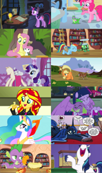 Size: 2559x4321 | Tagged: safe, edit, edited screencap, idw, imported from derpibooru, screencap, angel bunny, applejack, fluttershy, gummy, opalescence, owlowiscious, peewee, philomena, pinkie pie, princess celestia, princess luna, rainbow dash, rarity, ray, shining armor, spike, sunset shimmer, tank, tiberius, twilight sparkle, winona, alicorn, alligator, bird, dog, dragon, earth pony, human, opossum, owl, pegasus, phoenix, pony, rabbit, unicorn, a bird in the hoof, a horse shoe-in, eqg summertime shorts, equestria girls, equestria girls (movie), feeling pinkie keen, just for sidekicks, may the best pet win, owl's well that ends well, pet project, season 1, season 2, season 3, season 5, season 9, she talks to angel, suited for success, the one where pinkie pie knows, spoiler:s09, :p, angelbetes, animal, ant farm, bag, bathtub, book, boots, cake, candle, clothes, collage, cute, dashabetes, descriptive noise, diapinkes, ethereal mane, eyes closed, fall formal outfits, female, floppy ears, food, golden oaks library, gummybetes, happy, horse noises, hug, jackabetes, ladder, lunabetes, lying, lying down, male, mane six, mare, mawshot, night, nose in the air, offscreen character, open mouth, pet, ponied up, pouting, prone, puppy dog eyes, quill, raribetes, saddle bag, scroll, shimmerbetes, shining adorable, shoes, shyabetes, smiling, solo, speech bubble, spikabetes, spike the dog, stick, talking, tankabetes, thought bubble, tongue out, twiabetes, twilight ball dress, twilight sparkle (alicorn), unamused, unicorn twilight, uvula, volumetric mouth, winonabetes