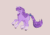 Size: 2048x1431 | Tagged: safe, artist:nightprince-art, imported from derpibooru, blossom, earth pony, pony, g1, animated, beige background, bow, gif, running, simple background, solo, tail, tail bow, unshorn fetlocks