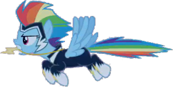 Size: 363x183 | Tagged: safe, artist:pascalmulokozi2, edit, edited screencap, imported from derpibooru, screencap, rainbow dash, zapp, pegasus, pony, power ponies (episode), background removed, female, mare, not a vector, power ponies, simple background, solo, transparent background