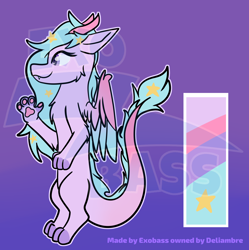 Size: 3500x3508 | Tagged: safe, artist:exobass, imported from derpibooru, oc, oc only, dragon, fluffy, furry, furry oc, gradient background, noodle, obtrusive watermark, paws, solo, watermark