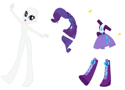 Size: 763x552 | Tagged: safe, artist:lordsfrederick778, artist:selenaede, imported from derpibooru, rarity, equestria girls, alternate design, base used, simple background, solo, white background