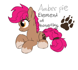 Size: 880x791 | Tagged: safe, artist:solixy406, imported from derpibooru, oc, pony, alternate universe, element of honesty, simple background, solo, white background