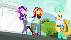 Size: 1920x1080 | Tagged: safe, imported from derpibooru, screencap, cloudy kicks, starlight glimmer, sunset shimmer, tennis match, equestria girls, mirror magic, spoiler:eqg specials