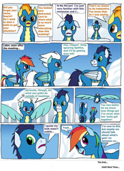 Size: 762x1049 | Tagged: safe, artist:soks777, imported from derpibooru, fleetfoot, rainbow dash, soarin', spitfire, pegasus, pony, clothes, comic, female, implied shipping, implied soarindash, implied straight, male, mare, stallion, uniform, wonderbolts, wonderbolts uniform