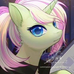 Size: 2048x2048 | Tagged: safe, artist:tabithaqu, imported from derpibooru, oc, pony, unicorn, female, mare, solo